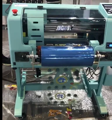 

Double sides A3 320mm size printing machine cmyk white color multicolor uv crystal sticker printer single DX7 head for gift box