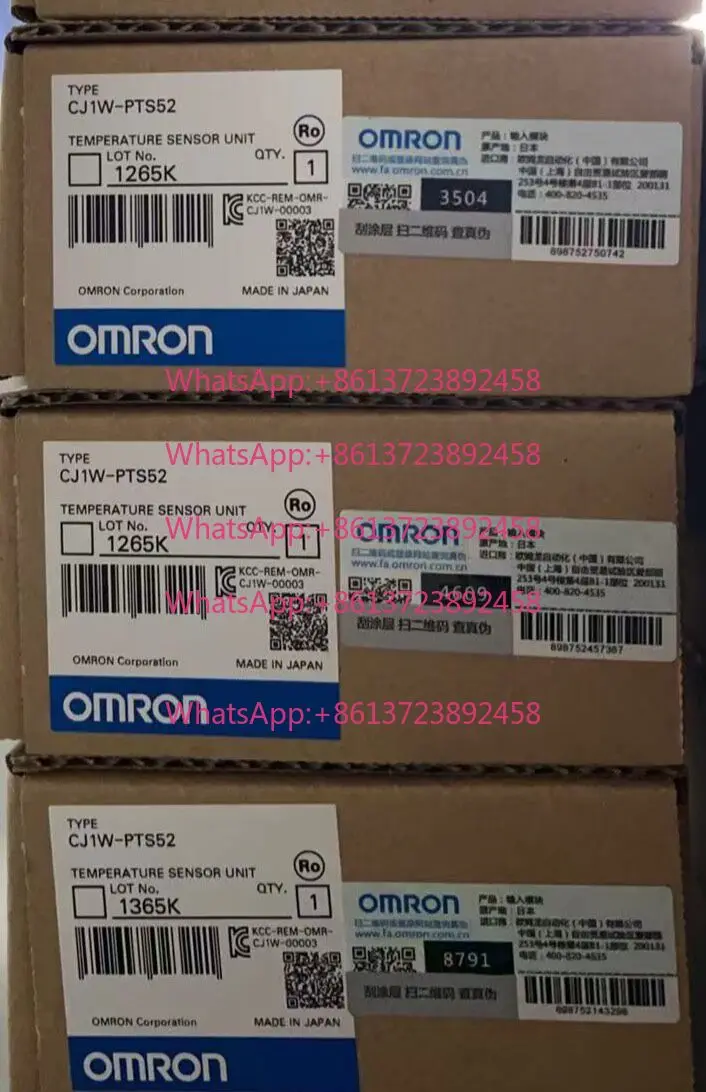 OMRON CJ1W-TS562 temperature sensor unit, original