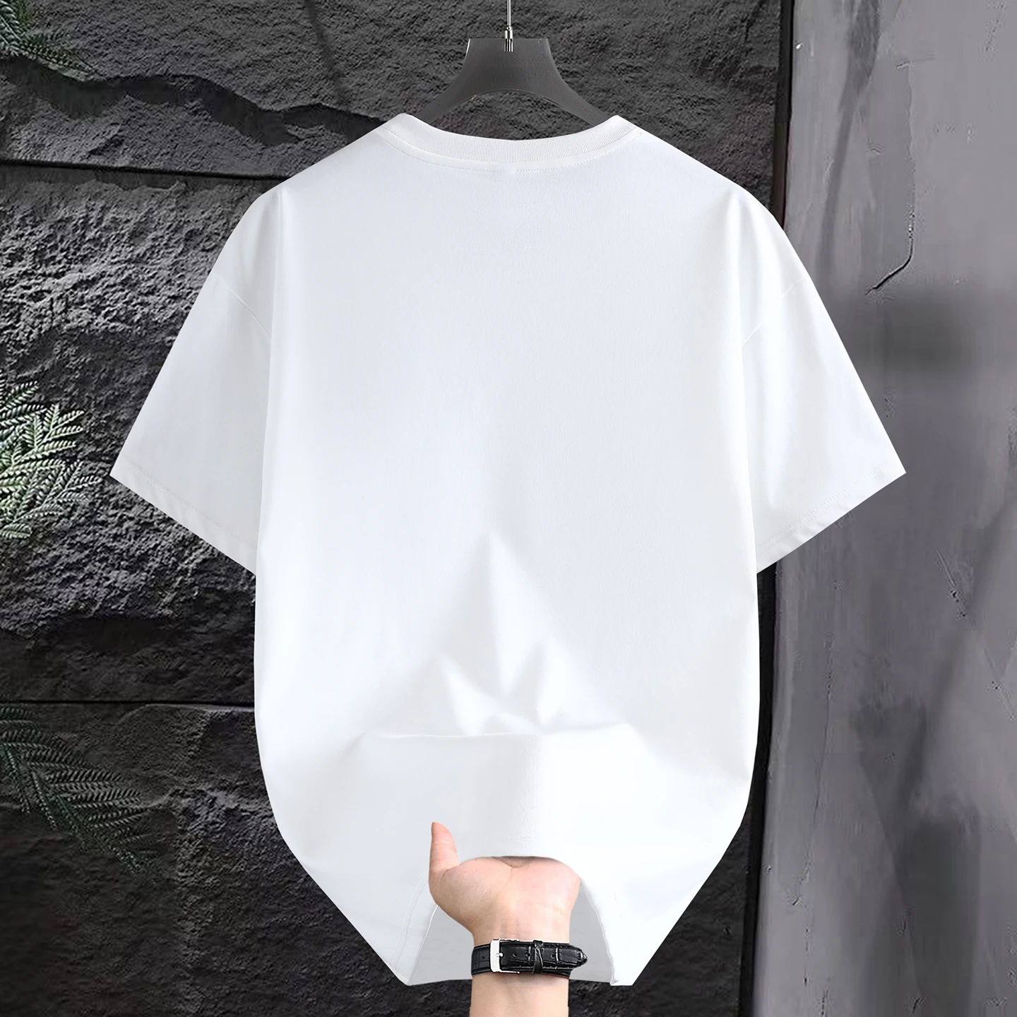 2026 Summer Men's Embroidered Fashion Casual Short-Sleeved T-Shirt Cool and Breathable
