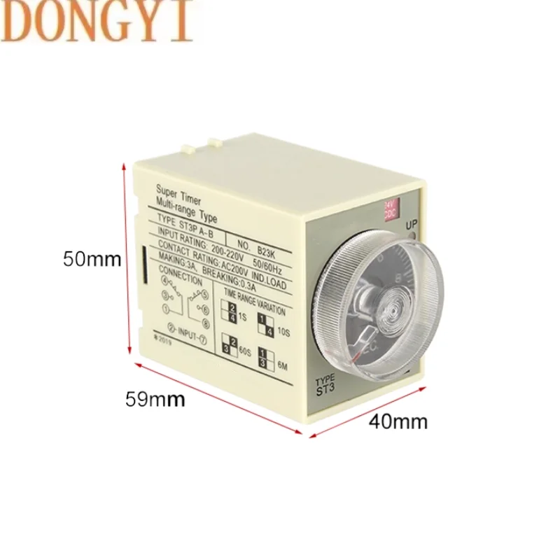 High quality Time relay two sets of delay ST3PA-A / ST3PA-B /ST3PA-C /ST3PA-D /ST3PA-E /ST3PA-F/ST3PA-G