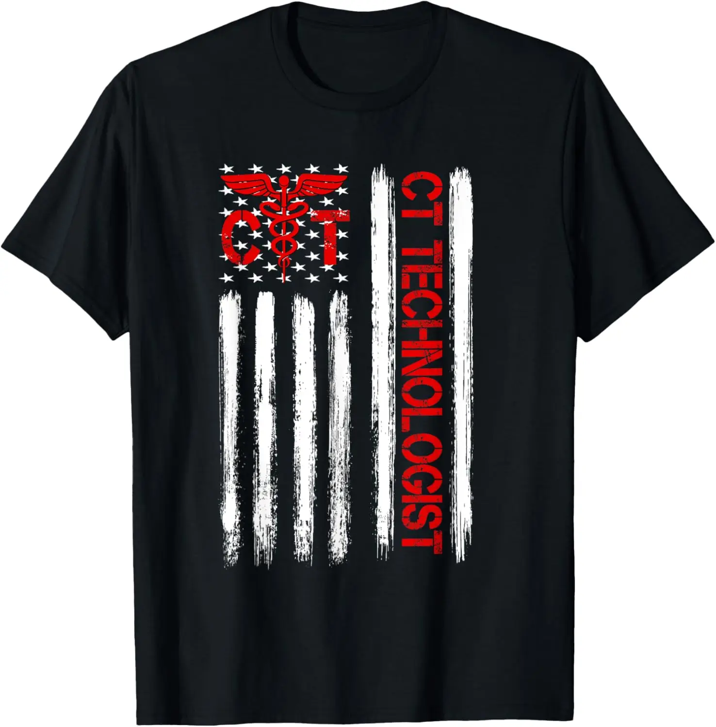 CT Scan Technologist American Flag Patriotic Radiology Gift T-Shirt