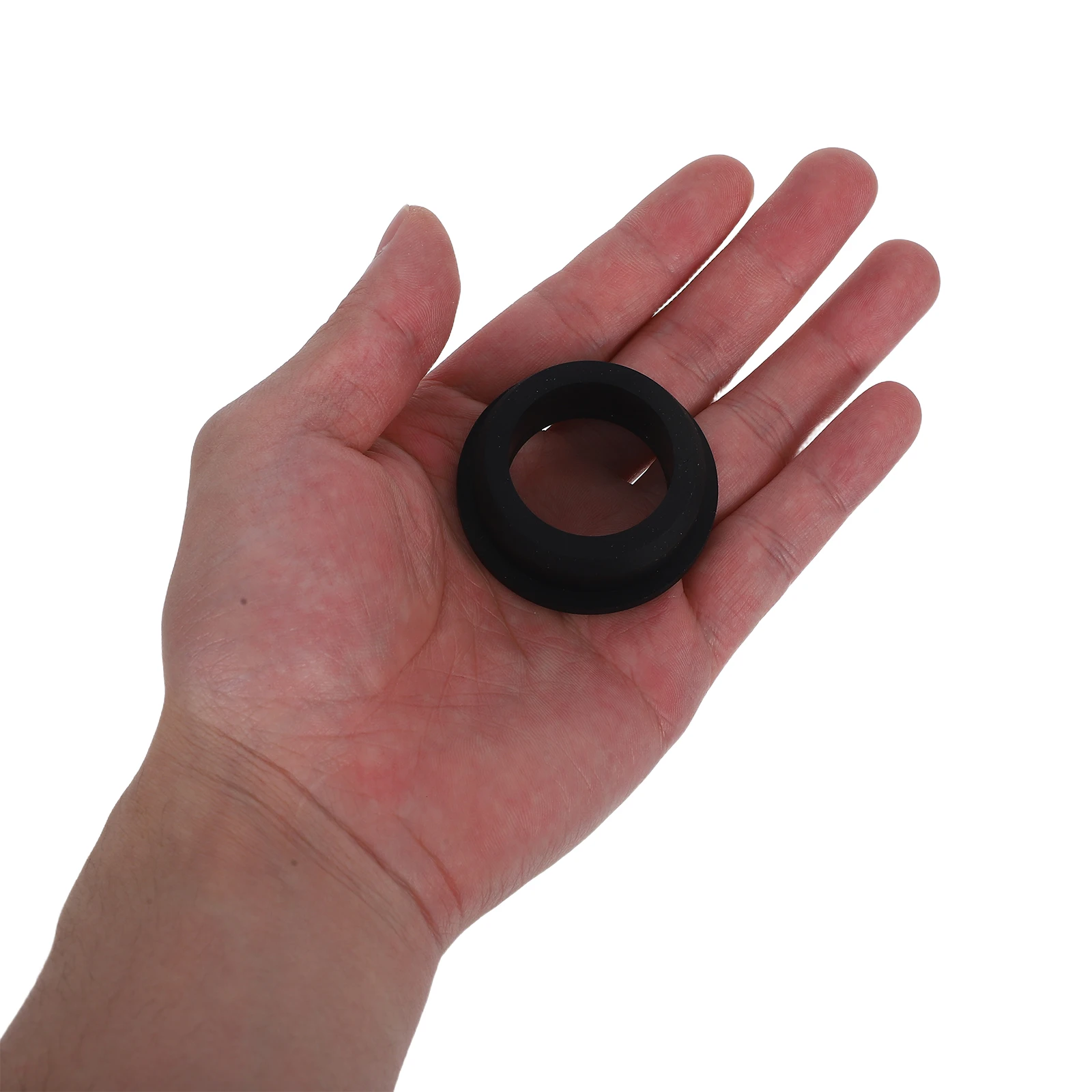 6 قطعة الحلقات سيليكون أسود مقاومة درجات الحرارة العالية مرنة الأسلاك ثقب حماة إدارة الكبلات منظم الأسلاك كابل