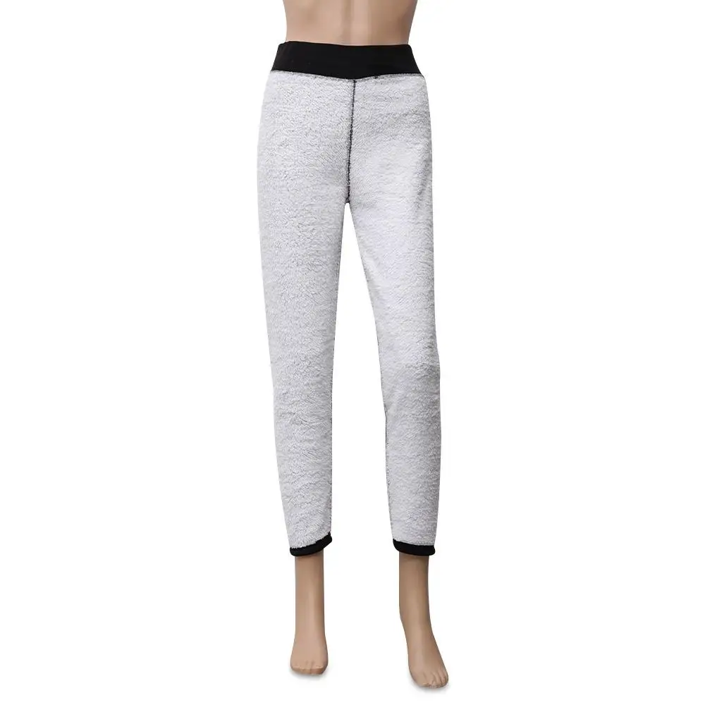 Fashion High Waist Wool Fleece Trousers Warm Pants Women Leggings Winter Thicken Leggings Cashmere Lambskin 4