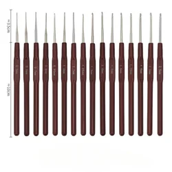 1Pcs Plastic Handle Crochet Hooks Handle Knitting Needles Set Crochetings and Knittings 0.5mm-2.5mm 16 Size Crochet Supplies