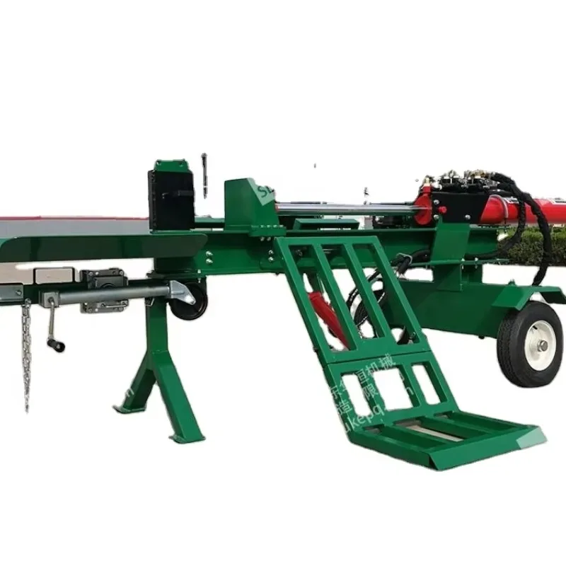 Approved 50Ton Diesel Powered Log Splitter Firewood Processor Hydraulic Lifting Arms Electric Start for Farm Use