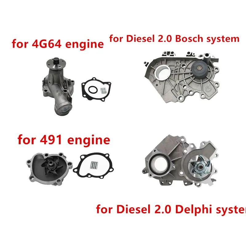 

Engine Cooling Water Pump for Great Wall Haval H3 H5 Wingle 5 Diesel 2.0 491 4G64 Engine Car Accessories