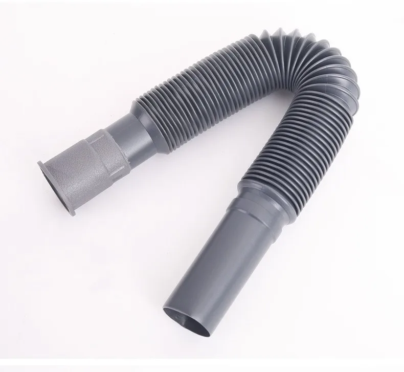 800mm Collapsible Flexible Waste Pipe Expandable Drain Water Hose Can Be Reconnected  For Caravan Motorhome Camper Van