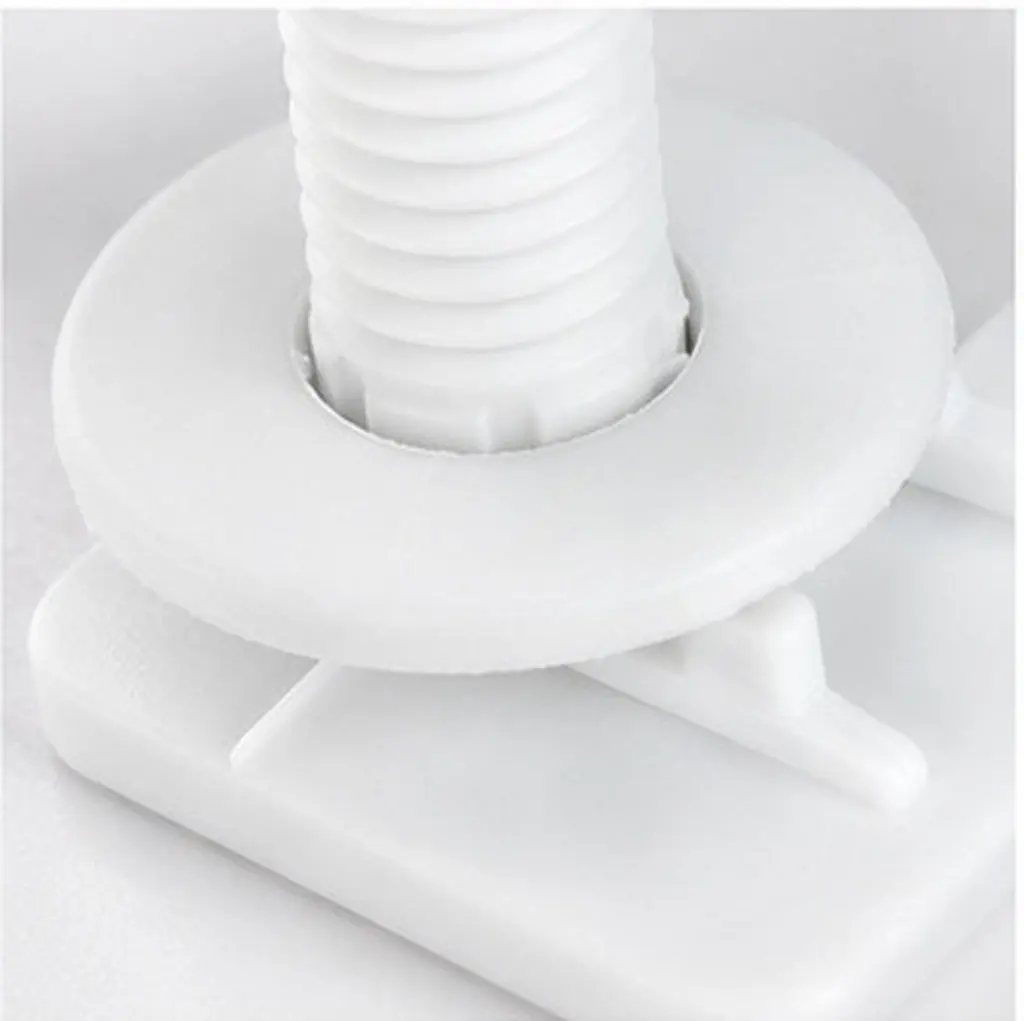 2Pcs Universal Toilet Seat Screws ABS Heavy Duty Plastic Toilet Bolts Replacement Set for Secure Stable Noise-Free Mounting