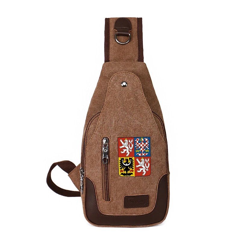 Customized Outdoor Slung Backpack Men'S Sports Key Mobile Canvas Bag Printed Logo Picture Gift.