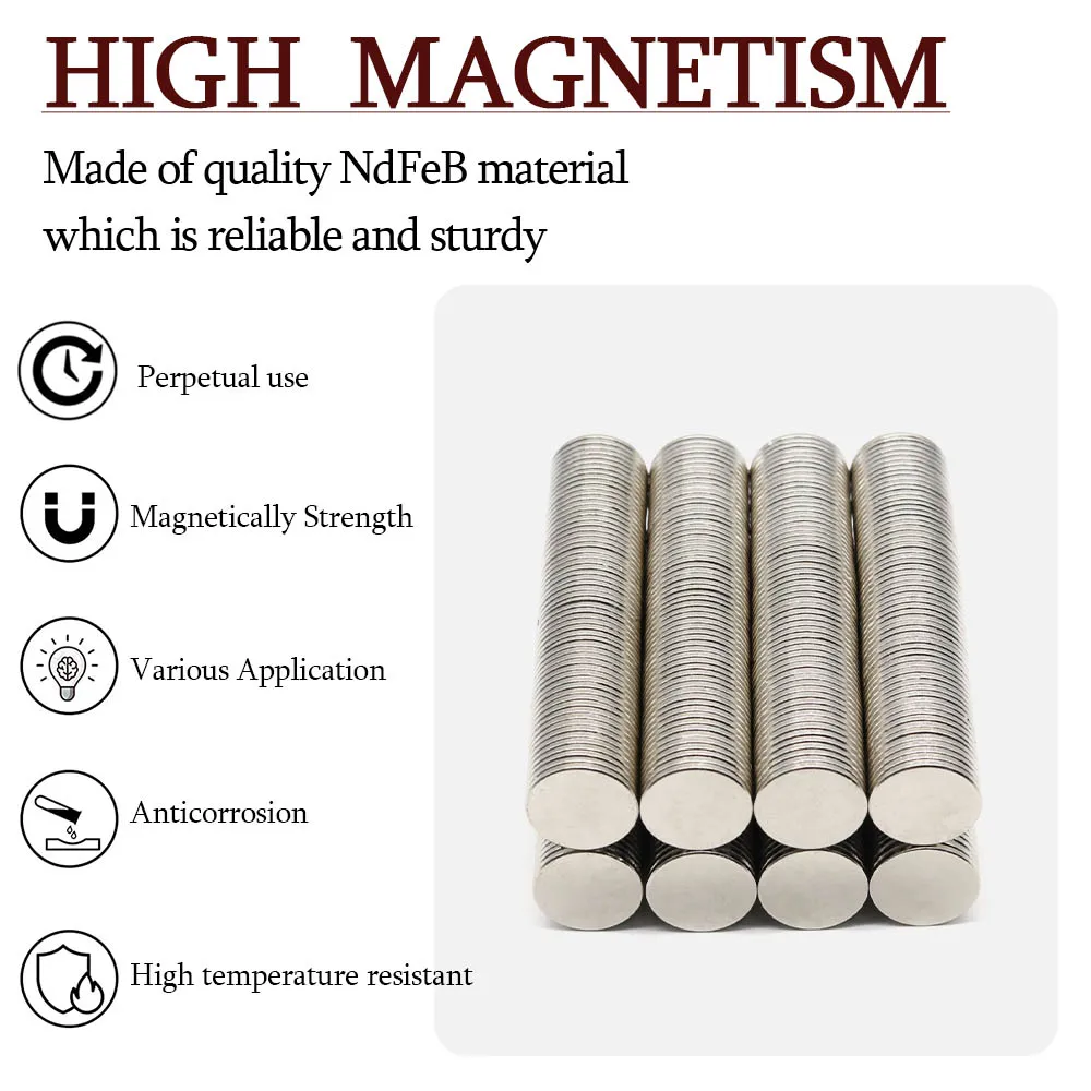 20 مللي متر x 2 مللي متر سوبر قوي جولة مغناطيس النيوديميوم مغناطيس قوي N35 صغير دائم المغناطيسي ندفيب مغناطيس الثلاجة 20x2 #2