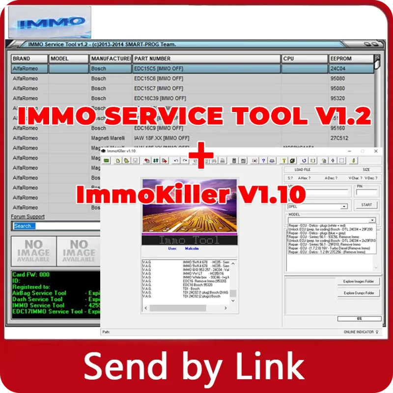 

2024 Hot sell ImmoKiller V1.10 New IMMO Off Software v1.1 ECU Programmer IMMO SERVICE TOOL V1.2 Immo Off Software 2 in 1 Softwar