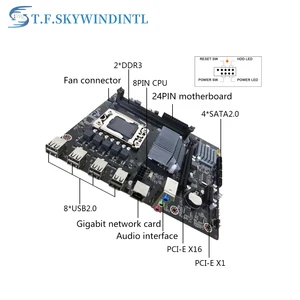Motherboard -Desktop für Xeon, LGA, Socket 1366, DDR3, Reg, ECC, x5675, x5690 8 Hauptverkauf x58 Motherboard - №3