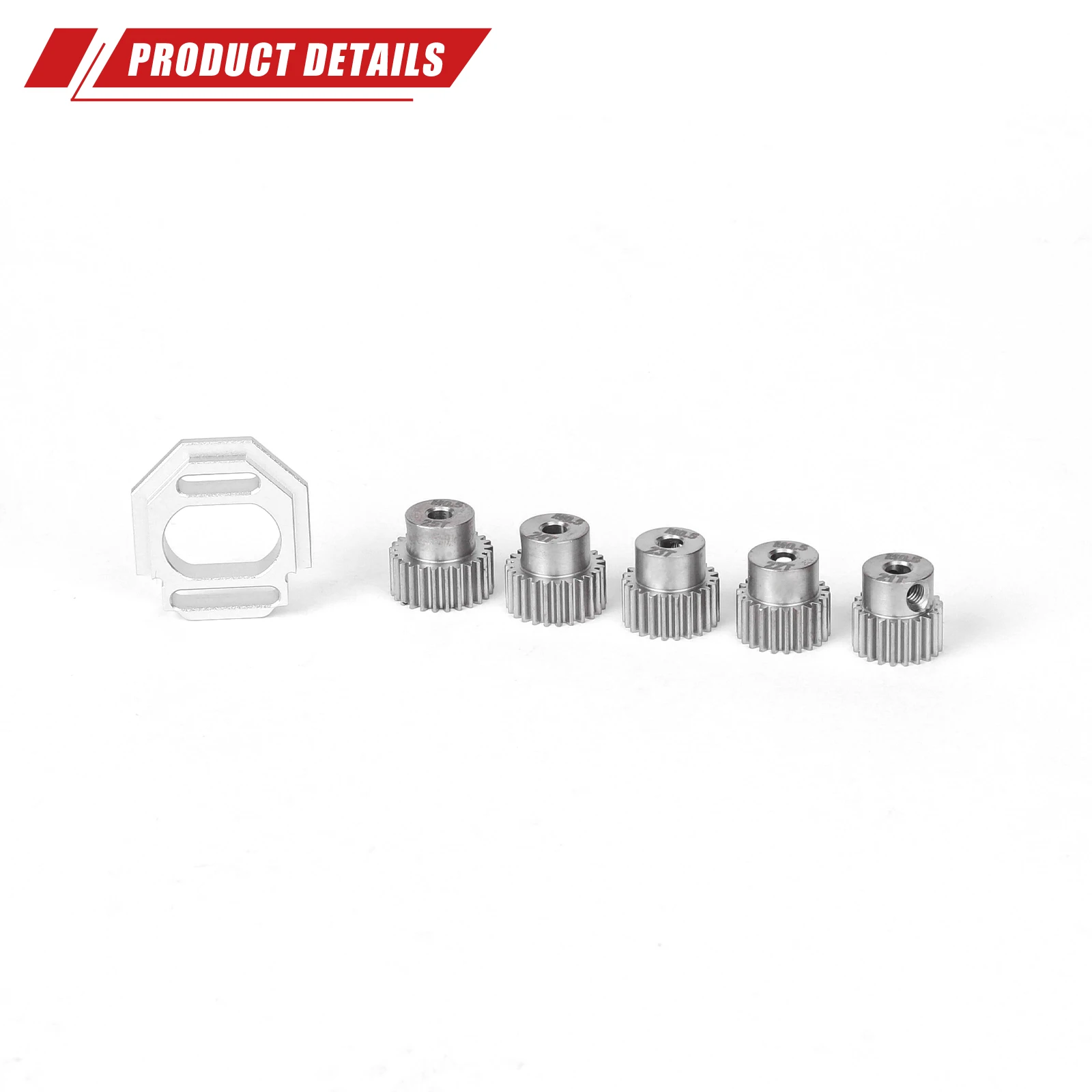 RCAWD Ritzel 21T 22T 23T 24T 25T für ARRMA 1/16 MOJAVE GROM 1/14 TYPHON GROM ARA2304 ARA2306 MOD 0,5 CNC 3,2mm Bohrung Upgrade