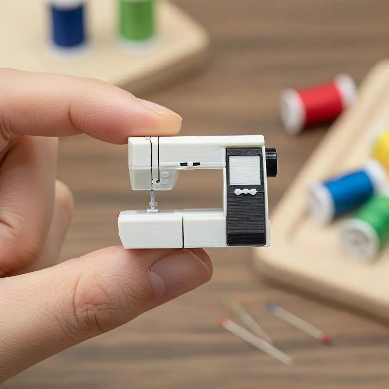 Miniature Vintage Sewing Machine for Dollhouse Non-toxic PLA Material Good Texture for Home Ornament DIY Craft Decoration