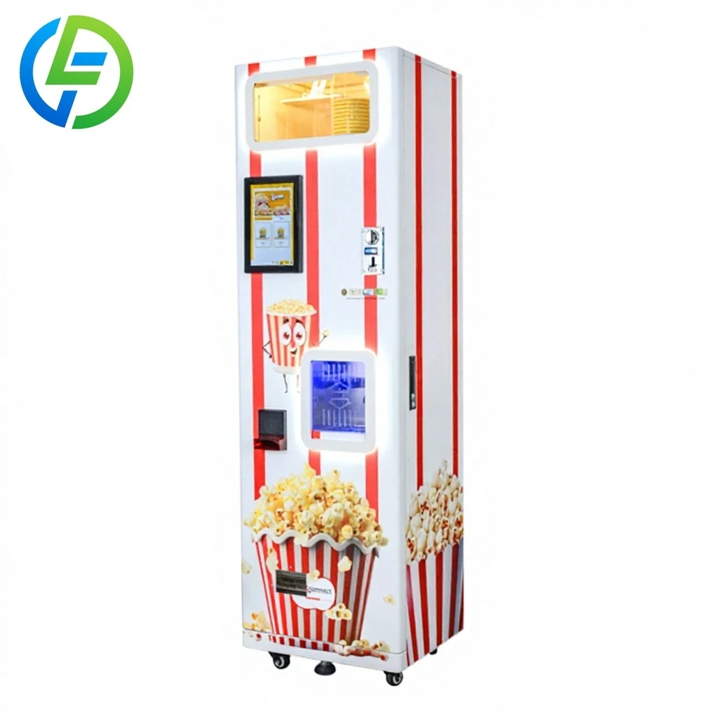 FOODLINE Auto Even Heating Popcorn Vendor No Manual Stirring Stable Continuous Snack Selling Gear