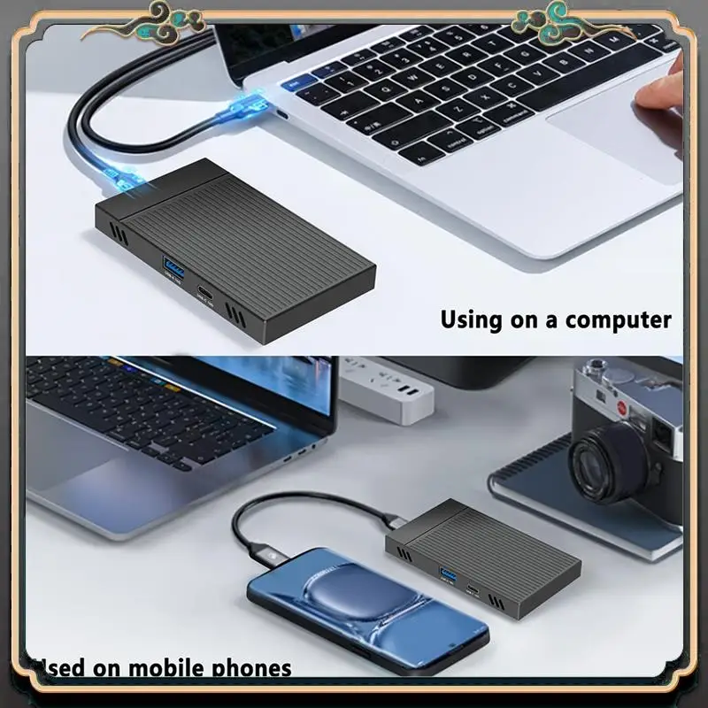 ASMA-2230 M.2 SSD Enclosure 2230 M.2 SSD Case Dual-Bay Aluminum Hard Drive Case For PC And Laptop