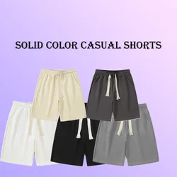 Trendy casual shorts men's loose shorts fitness outdoor sports pants jogging men's casual sports pants solid color trendy shorts
