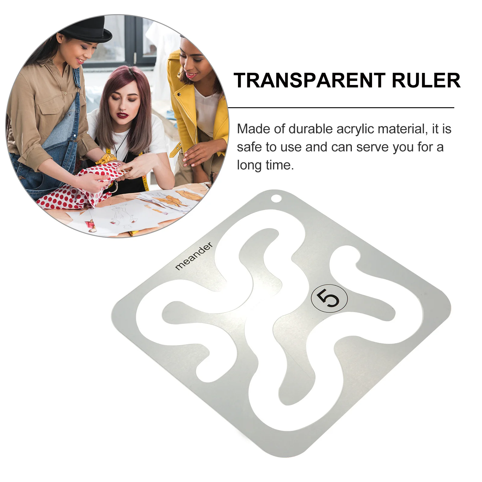 1 قطعة مسطرة خياطة اللحف المرقعة قالب خياطة أكريليك دليل القطع المجوف للنسيج الحرفية أداة قياس خياطة ذاتية الصنع #4