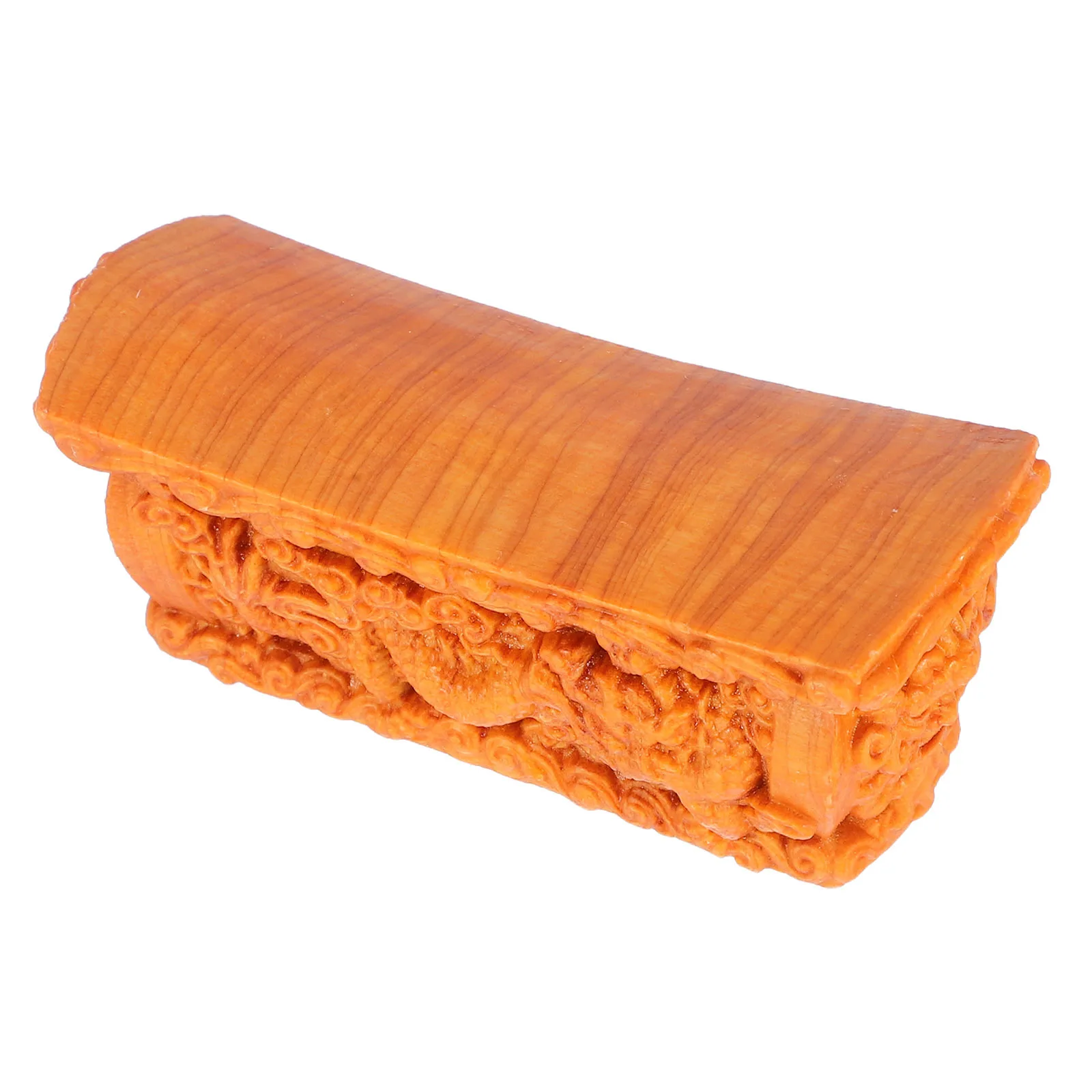 

Wooden Mini Coffin Sculpture Carved Cliff Cypress Coffin Decor Desk Table Decoration Halloween Party Accessory Haunted