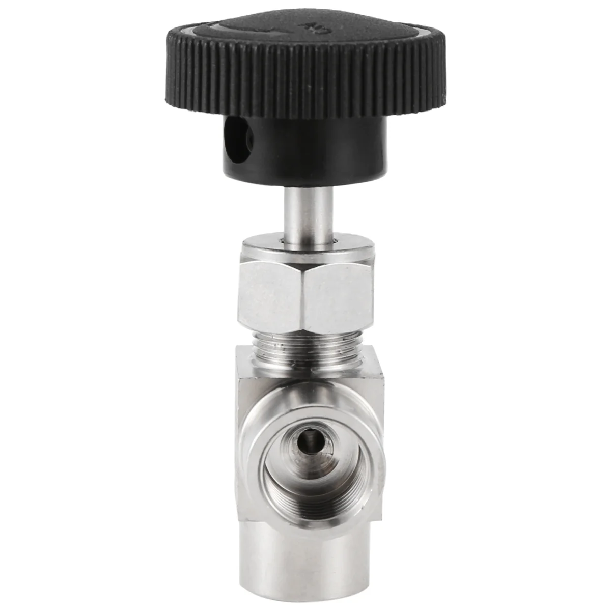 

AS97 Игольчатый клапан Регулируемый игольчатый клапан 1/4 дюйма Прямоугольная внутренняя резьба SS304 для воды, газа, масла