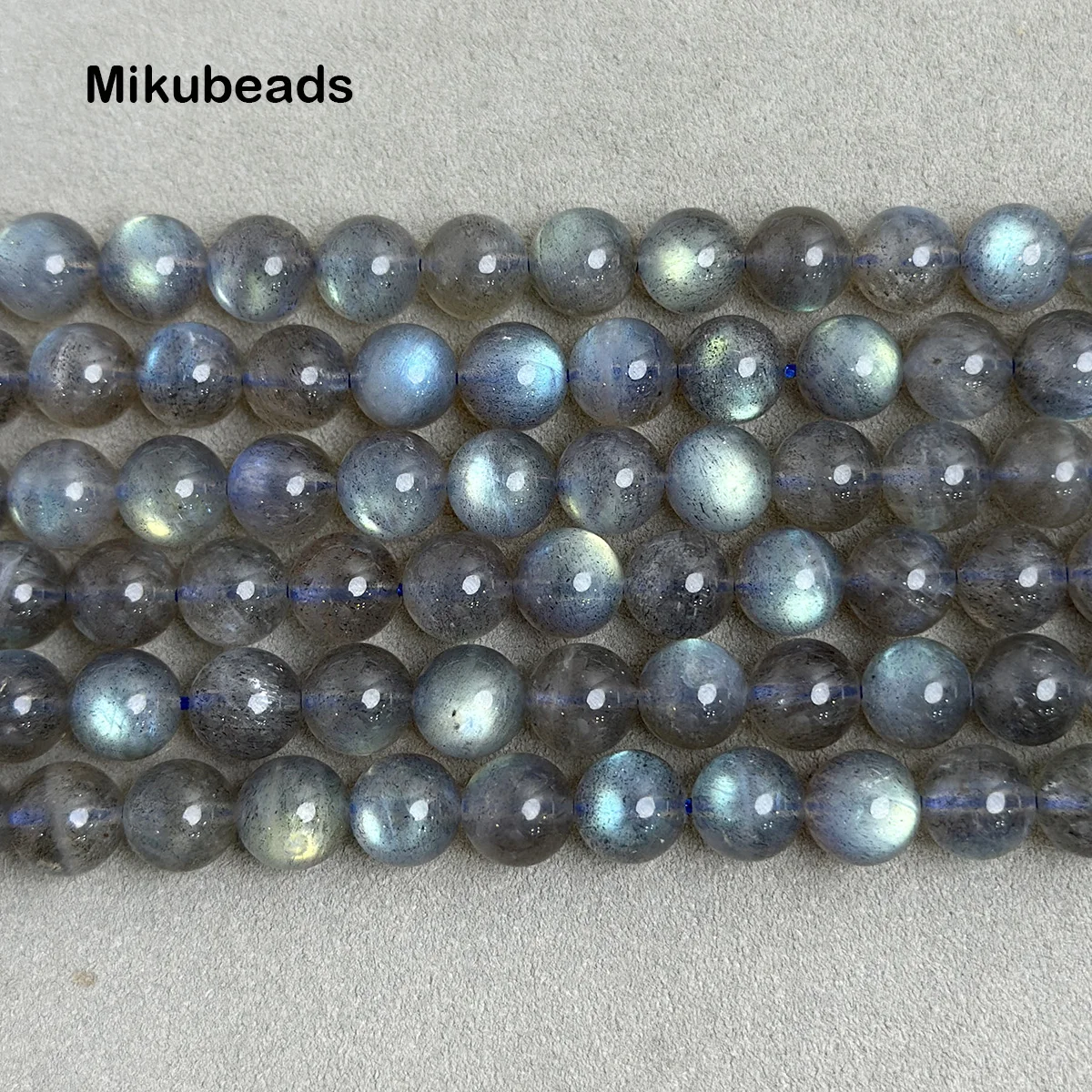 Wholesale Natural 8mm AA Madagascar Labradorite Smooth Round Loose Beads For Making Jewelry DIY Stone Necklace Strand