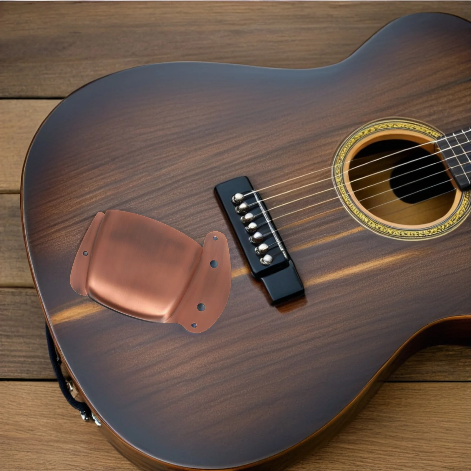 

Bass Bridge Protector Vintage Metal Cover Copper Finish for Electric Bass Guitar Bridge Pickup Protection Replacement