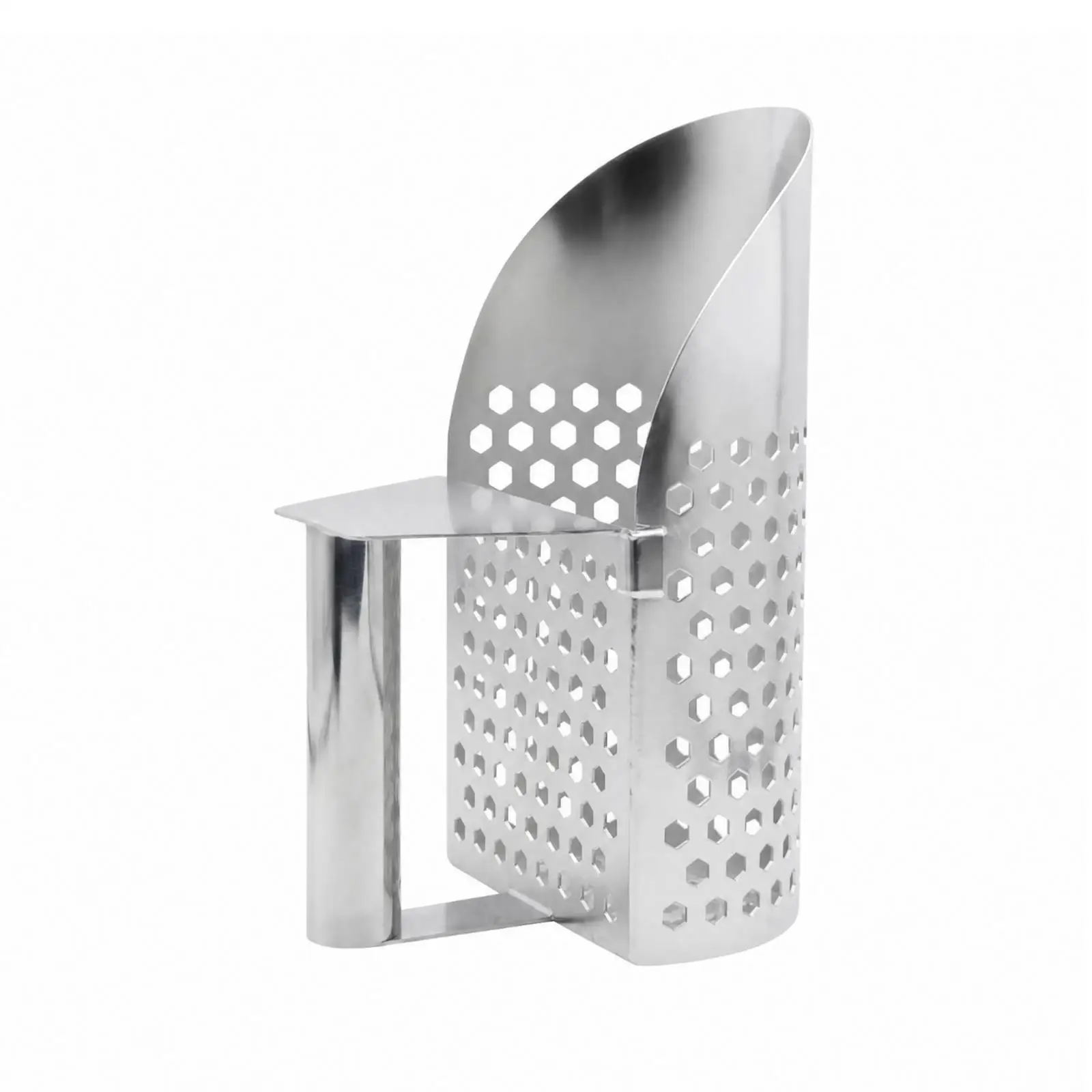 Sand Sifting Shovel Stainless Steel Beach Tool with Perforated Scoop for Garden Sieve and Outdoor Search
