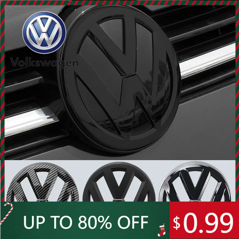 

2026 Горячие эмблемы, 2 шт., значок передней решетки автомобиля, сменная эмблема, наклейки с логотипом автомобиля для Volkswagen VW Golf 5 MK5 GTI 129 мм X 113 мм