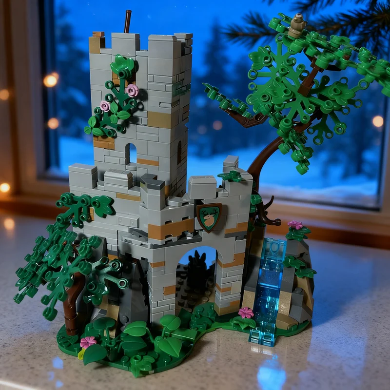 

523pcs MOC Castle Forestmen Forestman Hideout Model Building Toy Christmas Gift Blocks Architecture Assemble DIY Idea Education