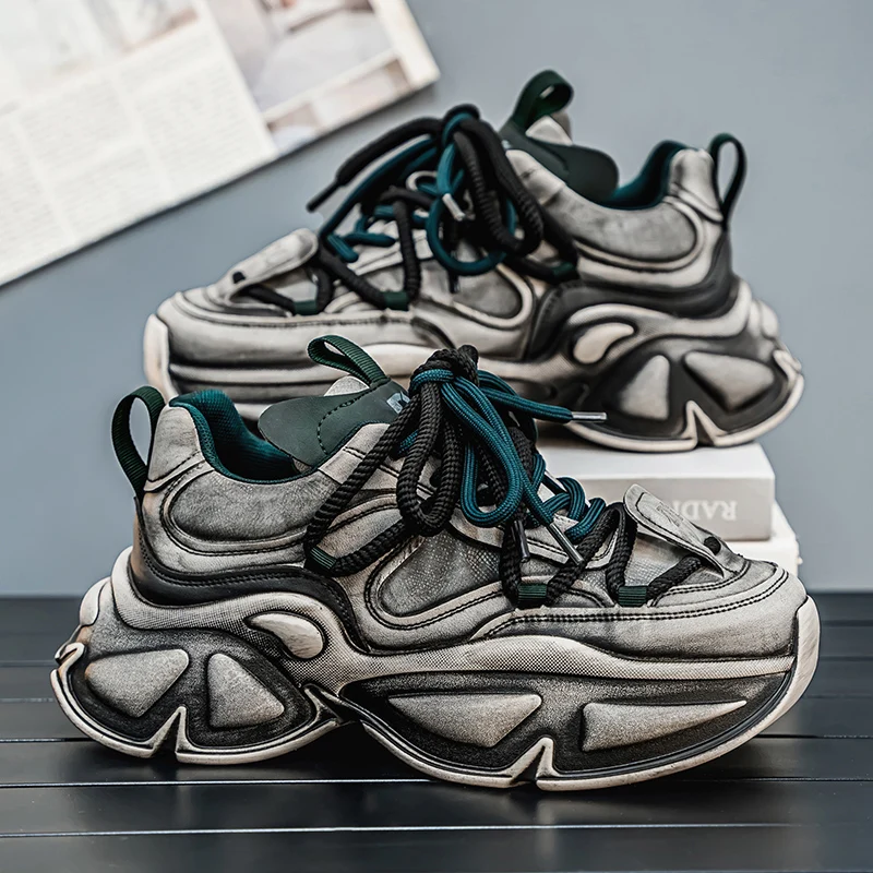 

Мужские повседневные кроссовки для бега на открытом воздухе, теннисные туфли, удобные кроссовки на платформе, дышащие кроссовки, винтажные спортивные туфли, мужские, размер 44