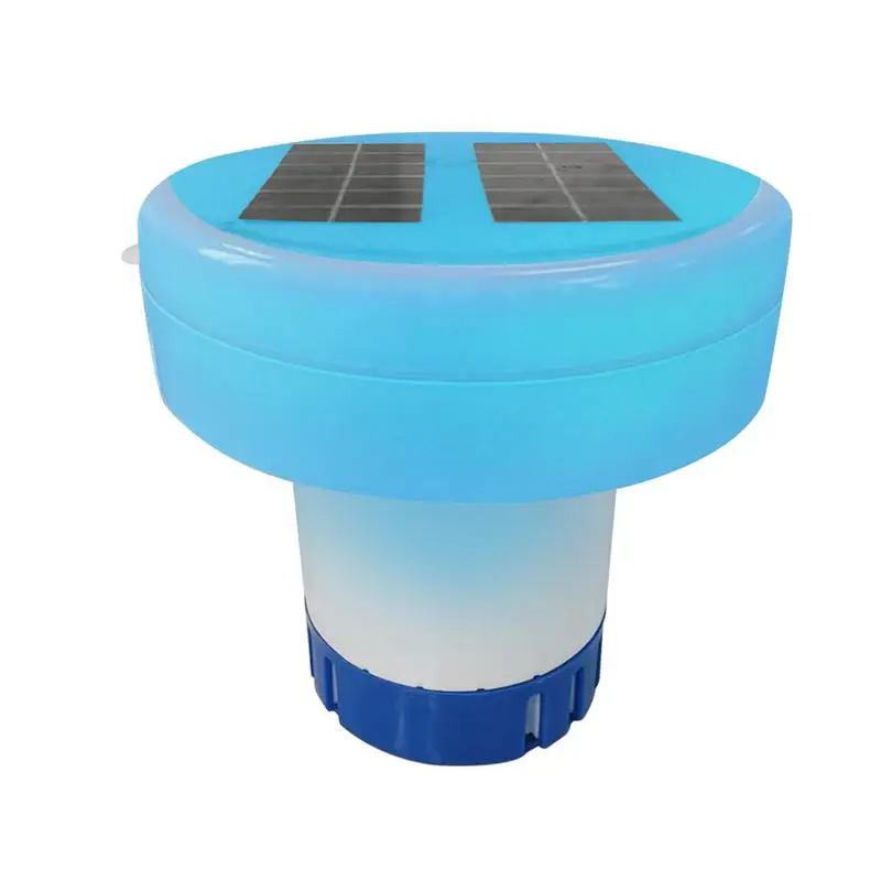 

Pool Chlorine Dispenser Floating Chlorine Dispenser Large Capacity Pool Tablet Floater Dispenser with Color Changing Lights