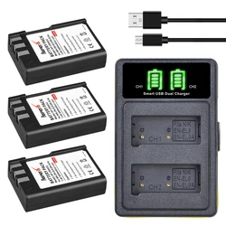 2000mAh EN-EL9 EN EL9 EL9A EN-EL9a Battery Pack Li-ion Bateria + LED USB Charger Type C for Nikon D40 D40X D60 D3000 D5000