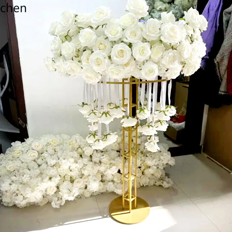 PYH Wedding Road Guide Flower Stand  Layer Single Layer  Main Flower Stand Outdoor Wedding Decoration Ornament