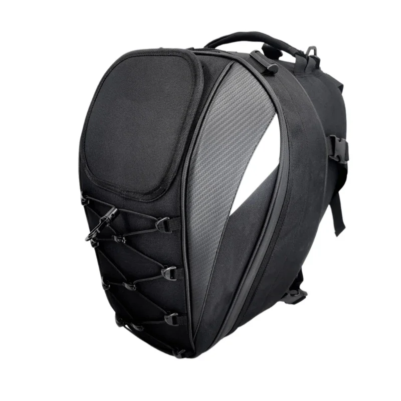 

Motorcycle Tail Bag Helmets Storage Multipurpose Rear Seats Riding Backpack Large Capacity Waterproof for Daily Commute