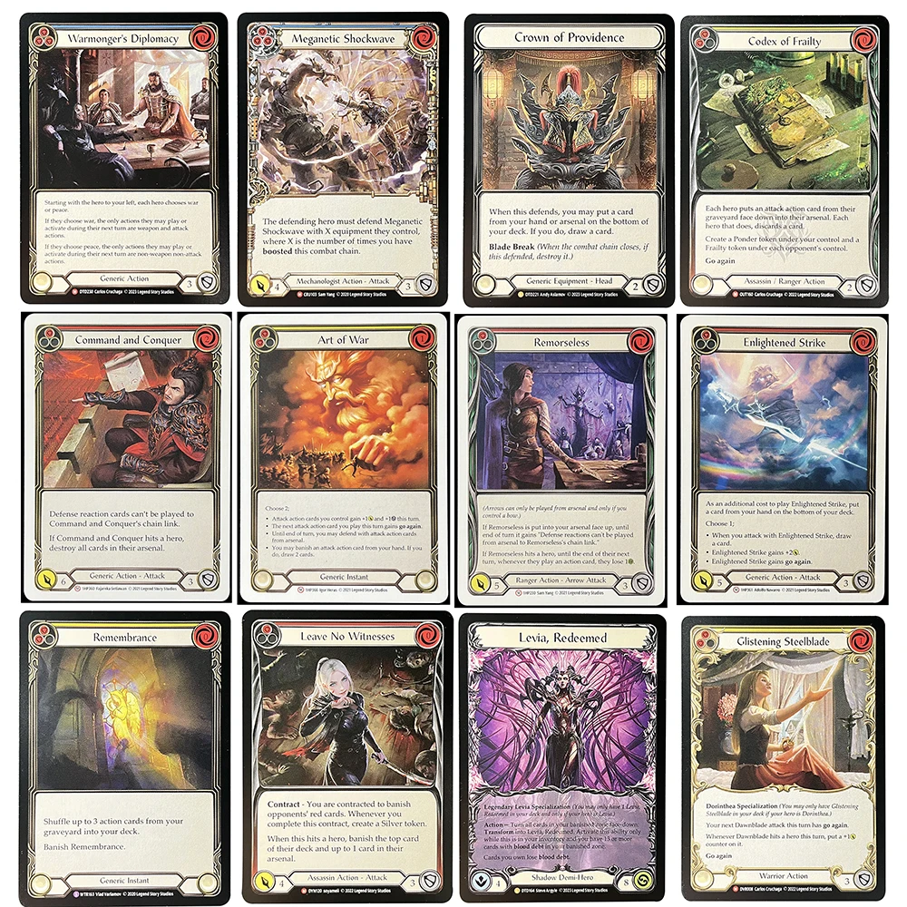 FAB PROXY Normal Regular Flesh and Blood Proxy TCG-Spielkarten Crown of Providence Levia Redeemed Meganetic Shockwave Shake Down