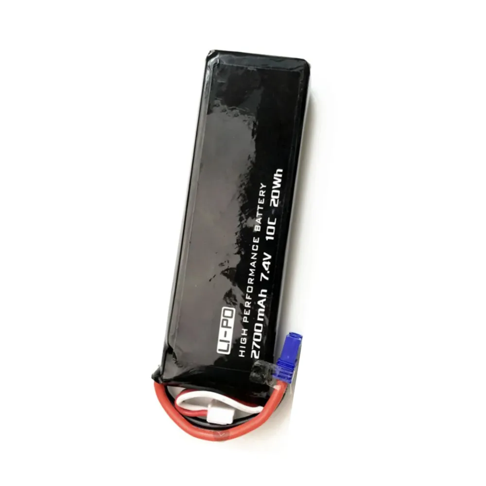 7.4V 2700mAh 10C 20WH Lipo Battery for Hubsan H501S H501C X4 FPV RC Quadcopter Drone Parts EC-2 Plug