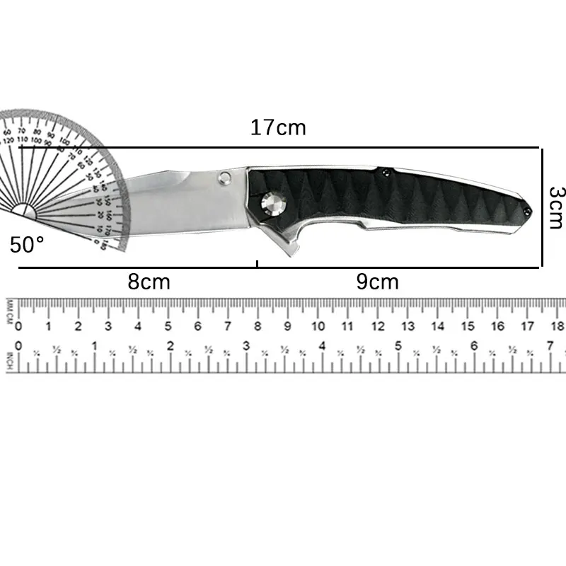 D2 Steel Python G10 Handle Outdoor Pocket Knife Folding Knife Defense Portable Survival Camping Sharp Fruit KnivesD2 Steel Pytho