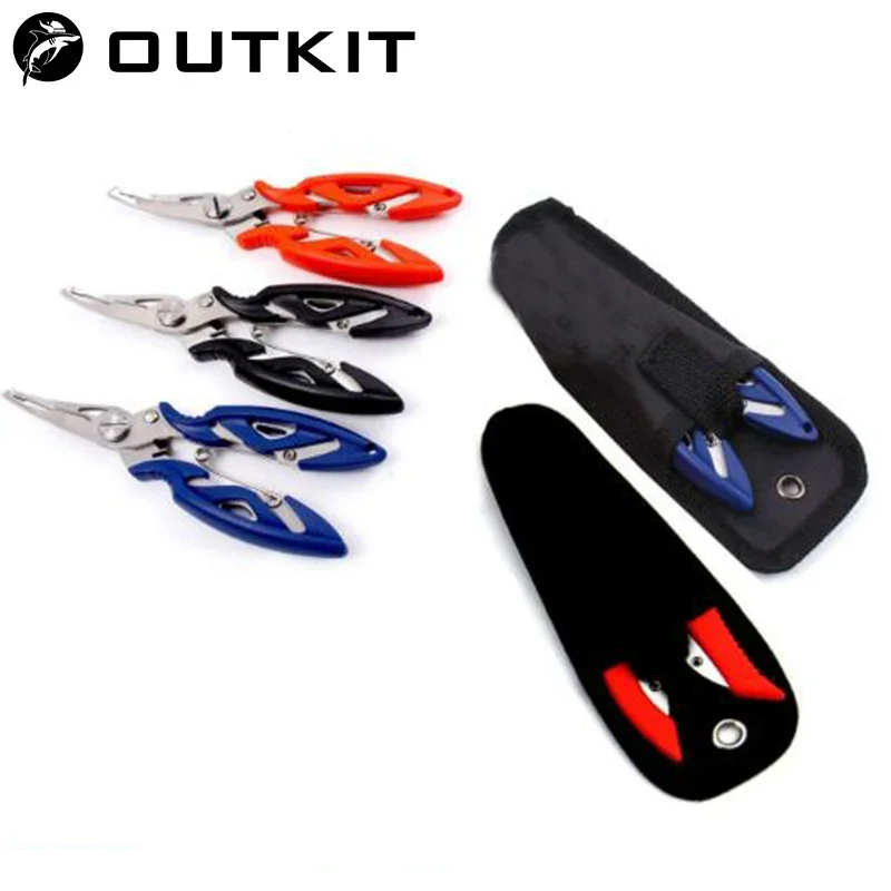 OUTKIT 1Pcs Stainless Steel Fishing Scissors Line Cutter Lure Bait Remove Hook Tackle Tool Kits Accessories