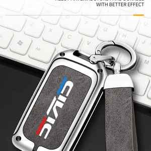 Túi trường hợp KEY KEY KEM KEY KEY cho Honda Civic Type R, Keychain xe hơi, Shell Key Key, Phụ kiện nội thất trang trí xe hơi, TPU 10 Chaves bán hàng chính Honda Type R - №9
