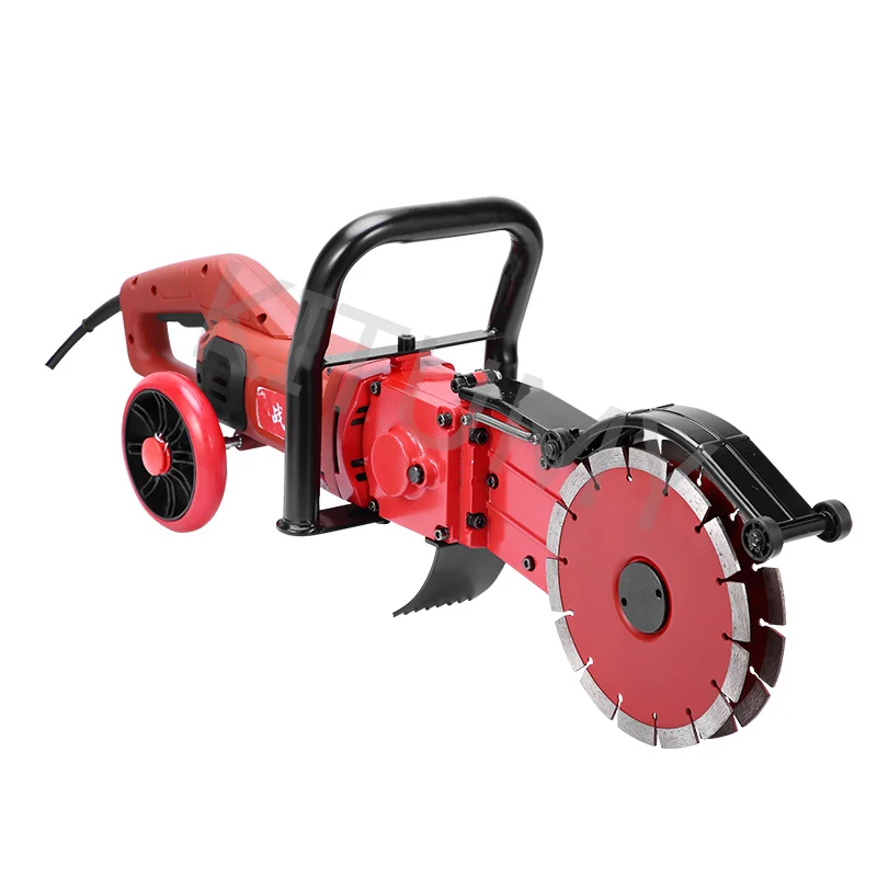 220V 6800W Multi-function Wall Slotting Machine Electric Slotting Machine Concrete Cutting Machine Diamond Saw Blade