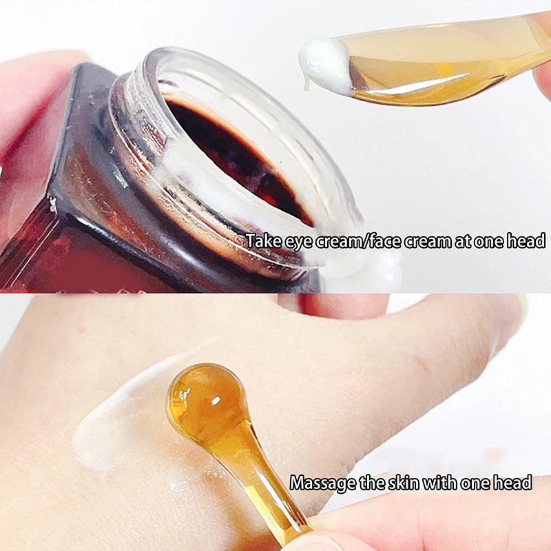 5/10 قطعة كريم عين قضيب ملعقة الأسطوانة عصا تدليك شفافة ملاعق التجميل قناع الوجه أدوات العناية بالبشرة الوجه #3