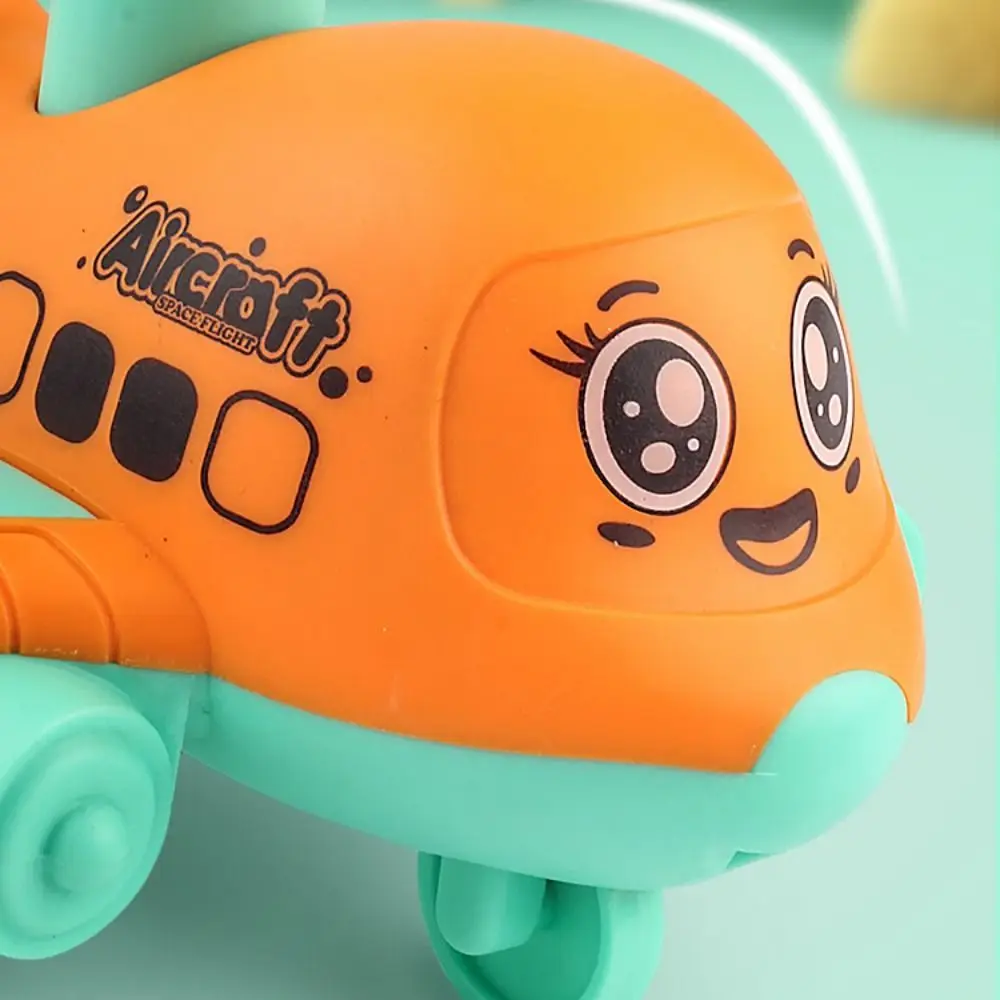 Puzzle Press and Go Car Education Simulation Aircraft Inertia Car Model Aircraft Cartoon Press Inertia Pull Back Children