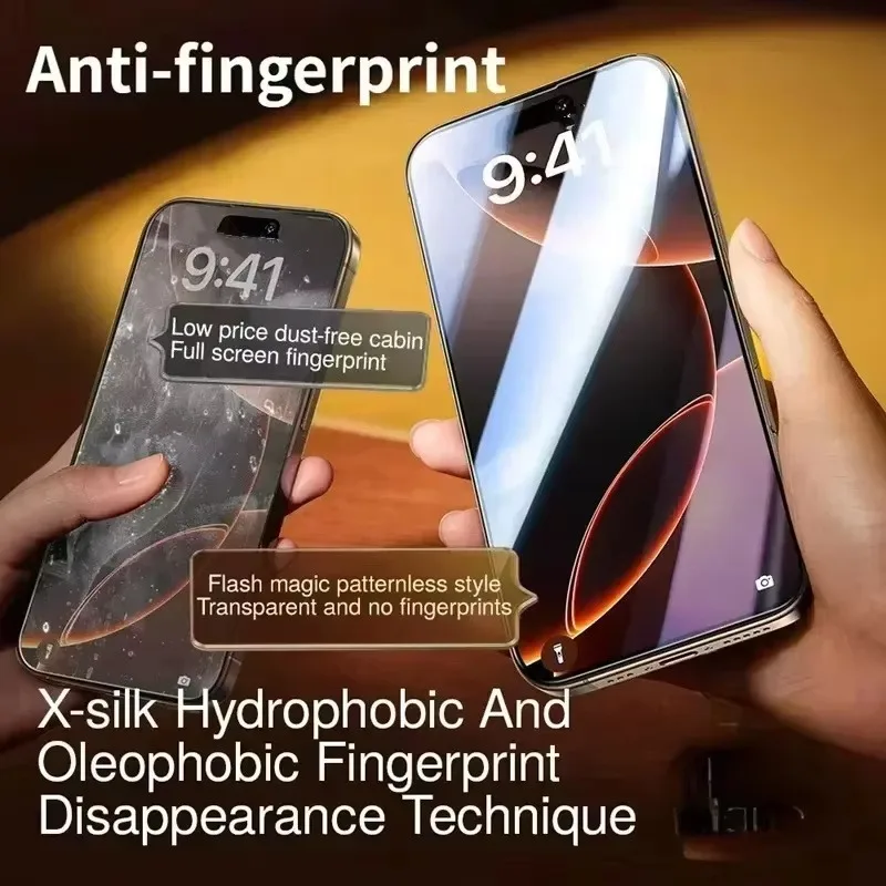 3 عبوات من واقي الشاشة الزجاجي المقوى للخصوصية لهاتف iPhone 16 17 15 Pro Max 16e 17Air 14 15 Plus 13 12 Mini 11 Pro XR XS Max Glass