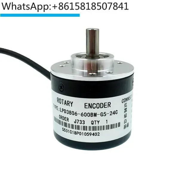 Incremental photoelectric rotary encoder LPD3806-600BM-G5-24CAB pulse/line two-phase 5-24V