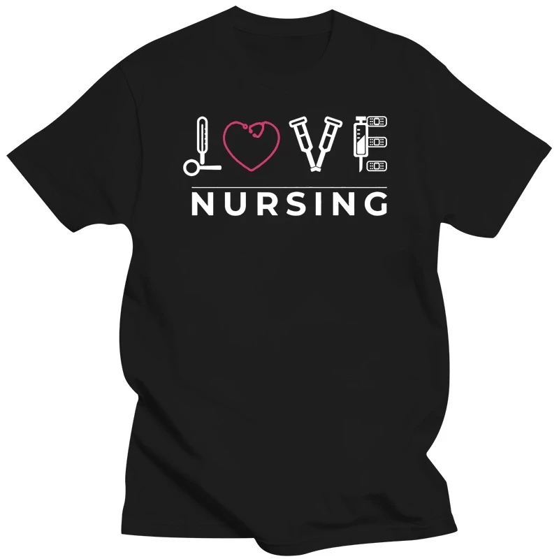 Love Nursing T-Shirt, Nurse Shirt, Nursing Student, Registered Nurse, Nurse Appr Trendy Streetwear Tee Shirt