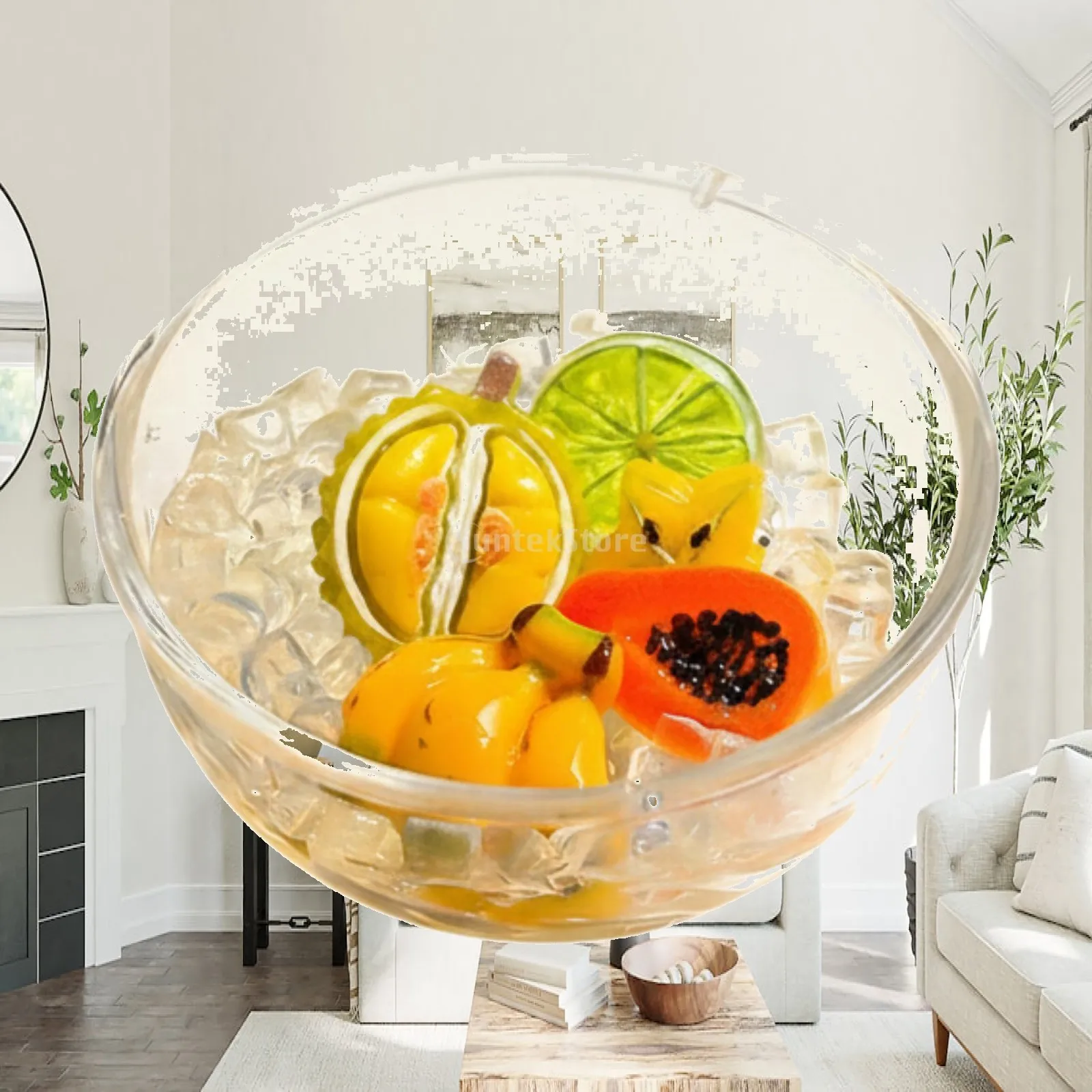 Fun Kids Toy Resin Sticker Fruit Fridge for Metal Furniture Whiteboard Play Home Decoration