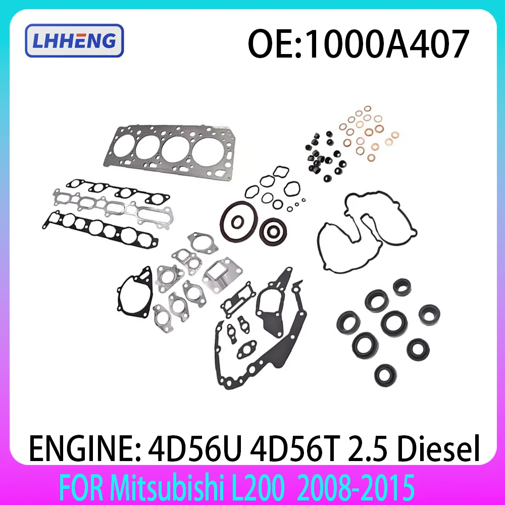 

Engine Overhaul Gasket Kit Full Engine Rebuilding Gasket Set 1000A407 For Mitsubishi L200 2500 K84T MY10 2.5L DIESEL 2008-2015