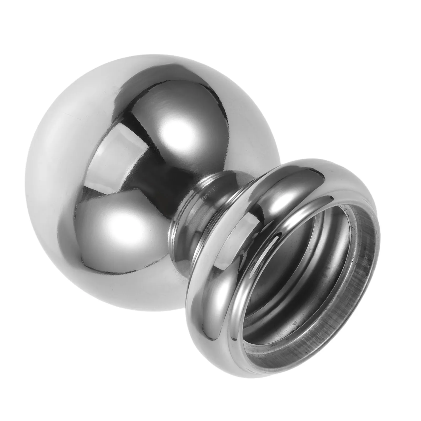 Stainless Steel Round Handrail End Cap for Hollow Banister Tubes – Modern Indoor Outdoor Stair Rail Accessory