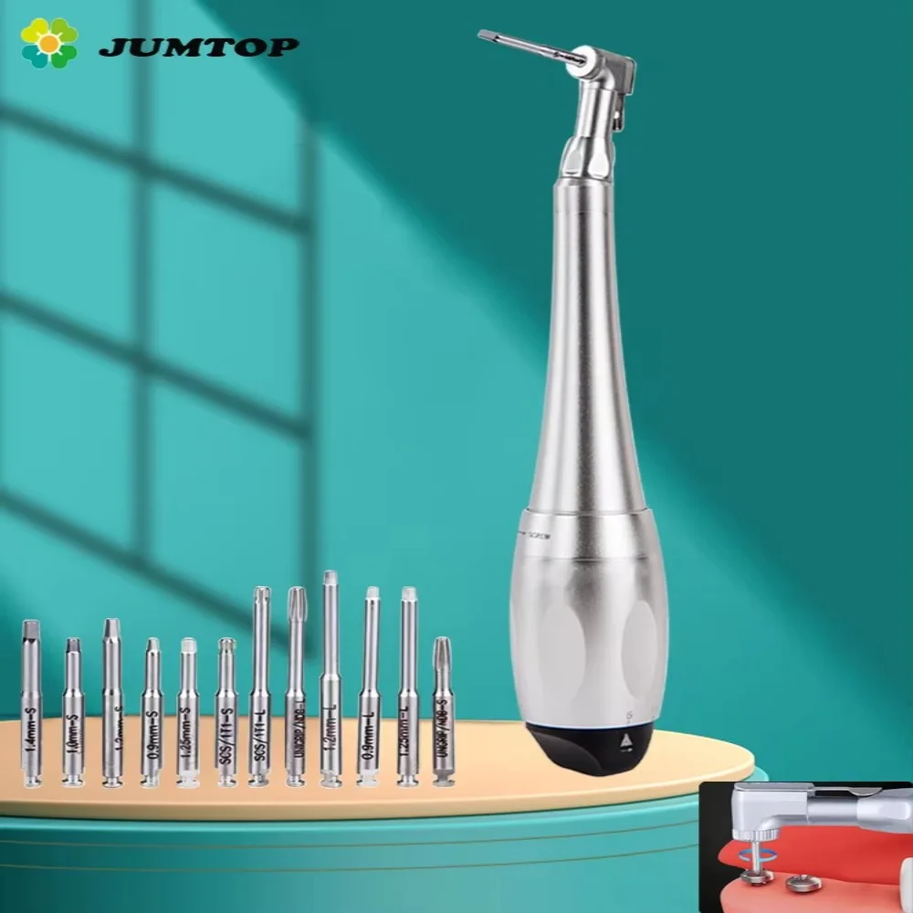 Dental Universal Implant Torque Wrench With 12pcs Drivers Dentistry Ratchet Latch Head Handpiece 5 To 35 N.cm Dentist Equipment