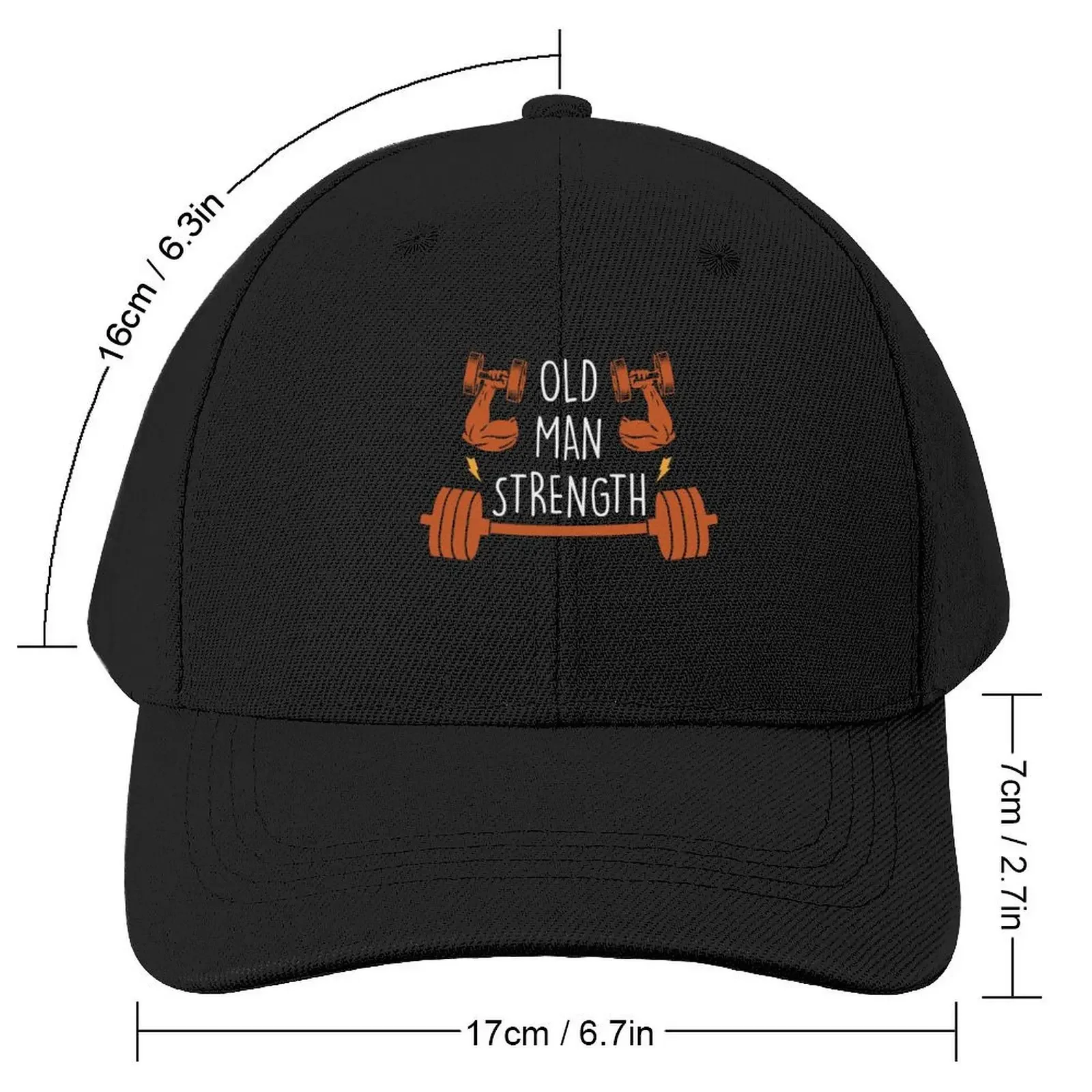 Old Man Strength Baseball Cap cute Trucker Cap western Hat Fashion Beach For Man Women's